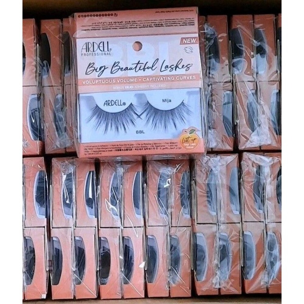 BULK LOT 36 PAIRS Ardell Mija BBL False Eyelashes Lashes Black 18 mm Extra Long
